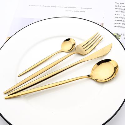 4 stücke Gold Geschirr Set Edelstahl Geschirr Set Messer Gabel Löffel Besteck Set Spülmaschinenfest Besteck Besteck Set