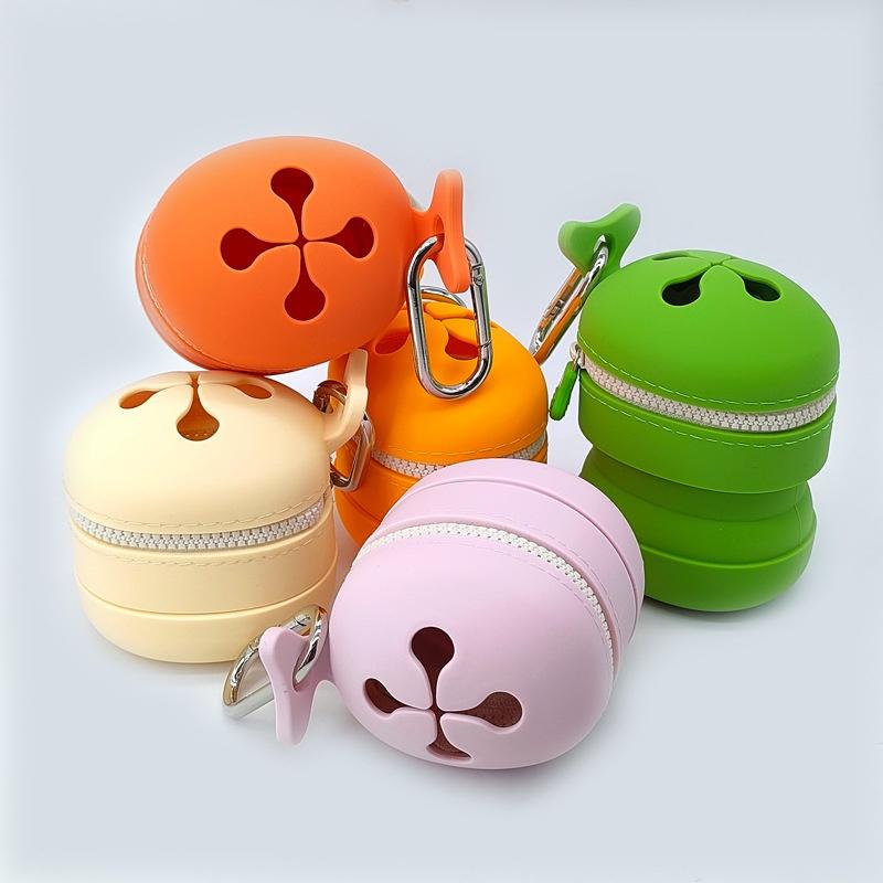 1 Piece Portable Storage Pouch For Small Fishing Gear Outdoor Waste Collection Foldable Fly Fishing Silicone Storage Container