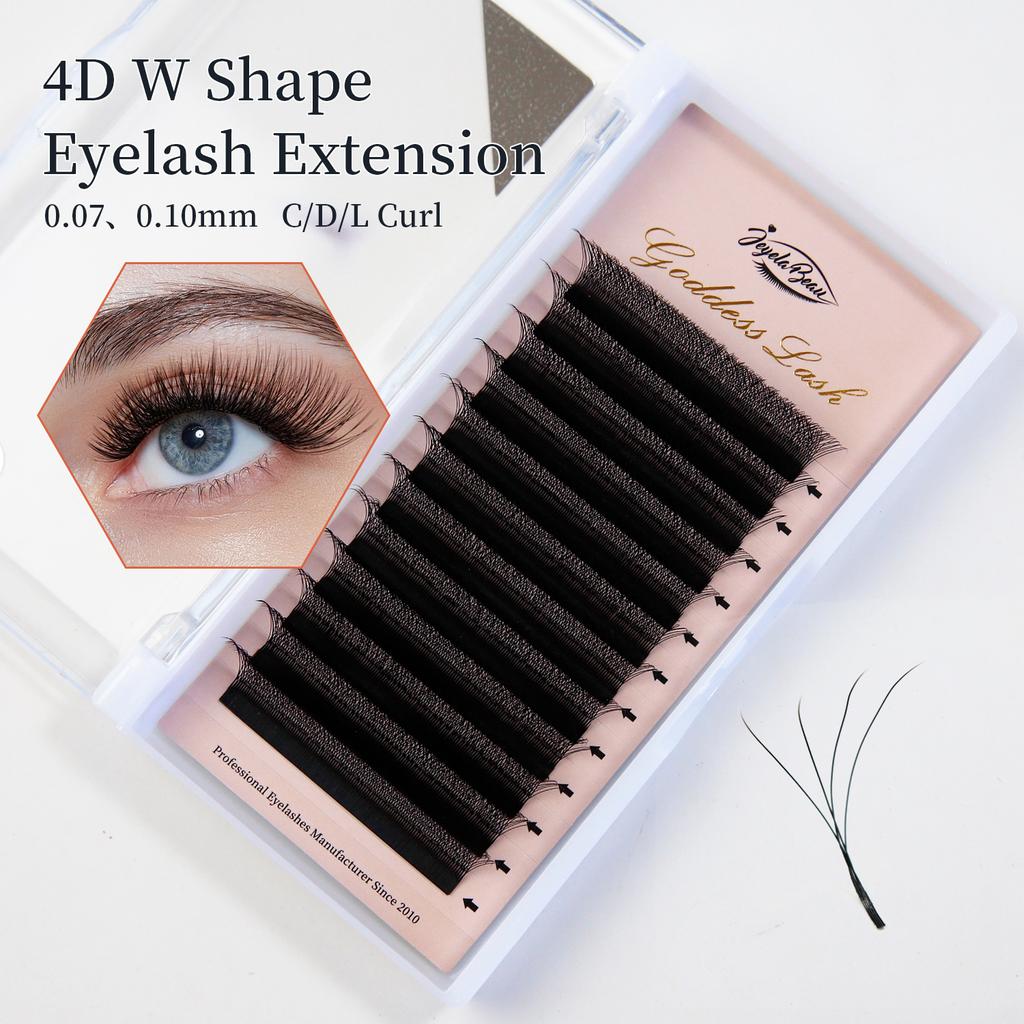 4DW Geformte Wimpernverlängerung 3D/4D Vorgefertigte Volumen-Fächer C/D/M/L 0.07/0.10 Weiche Farbverlauf Nerz Einfach zu Verzieren Natürliche Falsche Wimper