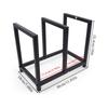 Modern Black Metal Frame Vinyls Record Shelf For Showcases and Organizing Favorite Albums