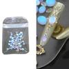 Transform Your Nails With 50pcs Blue Tears Cats Eye Matte Decorations Nail Decors For Parties Weddings And More