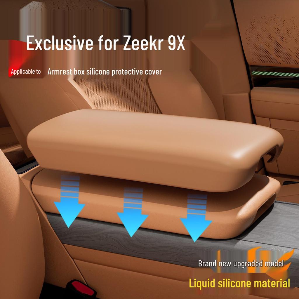 Zeekr 9X Armrest Box Silicone Protective Pad - Anti-Scratch Interior Accessory