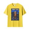 Tung Tung Sahur Lustiges Meme Viral Gehirnfäule Gen Z Humor Grafik T-Shirt Unisex Unisex High Street T-Shirts Vintage 100% Baumwolle T-Shirt