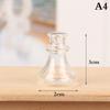 1/12 Scale Miniature Dollhouse Glass Vase Mini Stripe Wishing Glass Bottle Simulation Vase Model for Doll House Accessories Toy