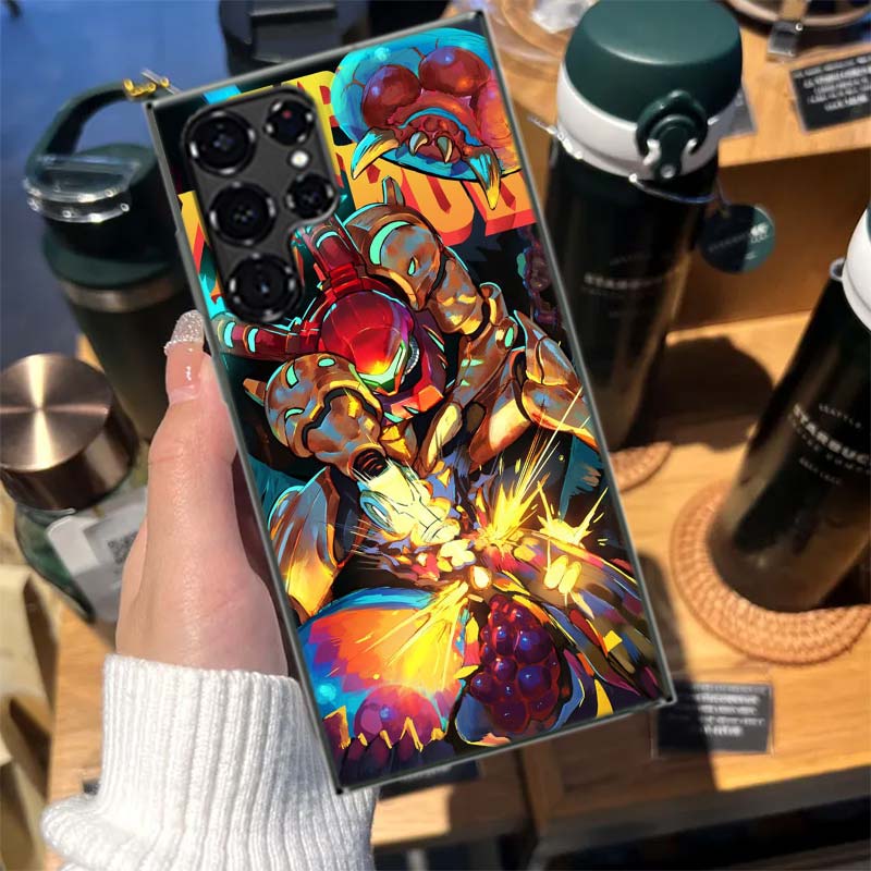 Game M-METROID Cases Phone Case for Samsung Galaxy S26 Ultra S25 Edge S24 S23 FE S21 Plus S20 S22 S10 Cover TPU Capa Shell Shock