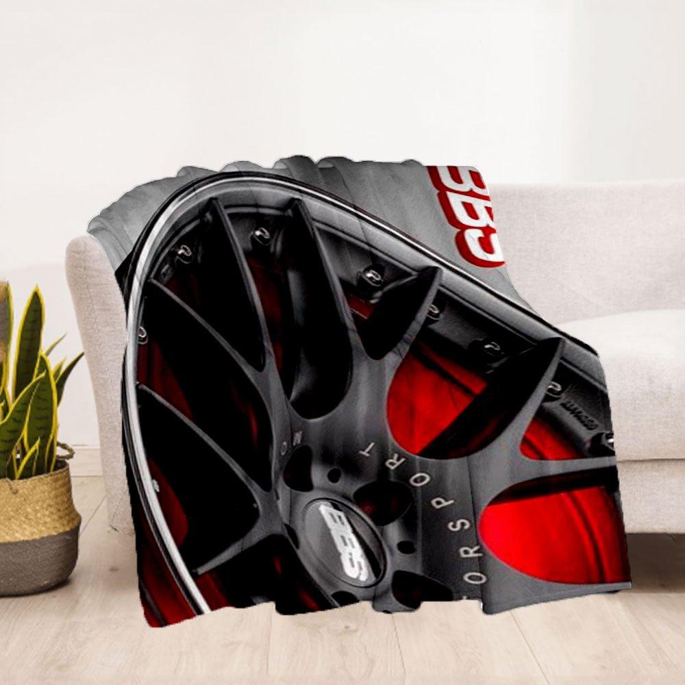BBS Motorsport Wheel Rim Red Black Finish - High Quality Car Accessories & PartsBlanket Flannel Throw Blanket for Sofa, Bed, Travel, Camping