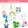 8Pcs Felt Sewing Craft Kit DIY Handmade & Sewing Set Fun Animal Sewing Kit with Instructions for Children from 3 to 12 years old