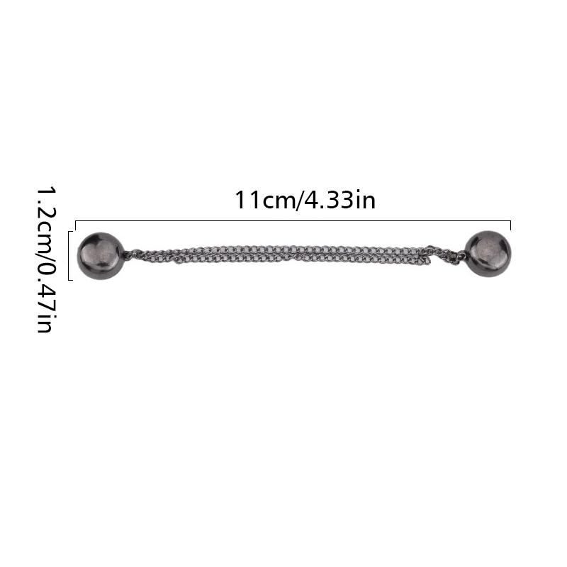 4pcs Alloy Adjustable Buckle Clothing Accessories Creative Chain Magnetic Buckle