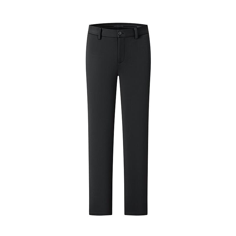 Qipilong Men's Fleece-Lined Straight-Leg Casual Pants