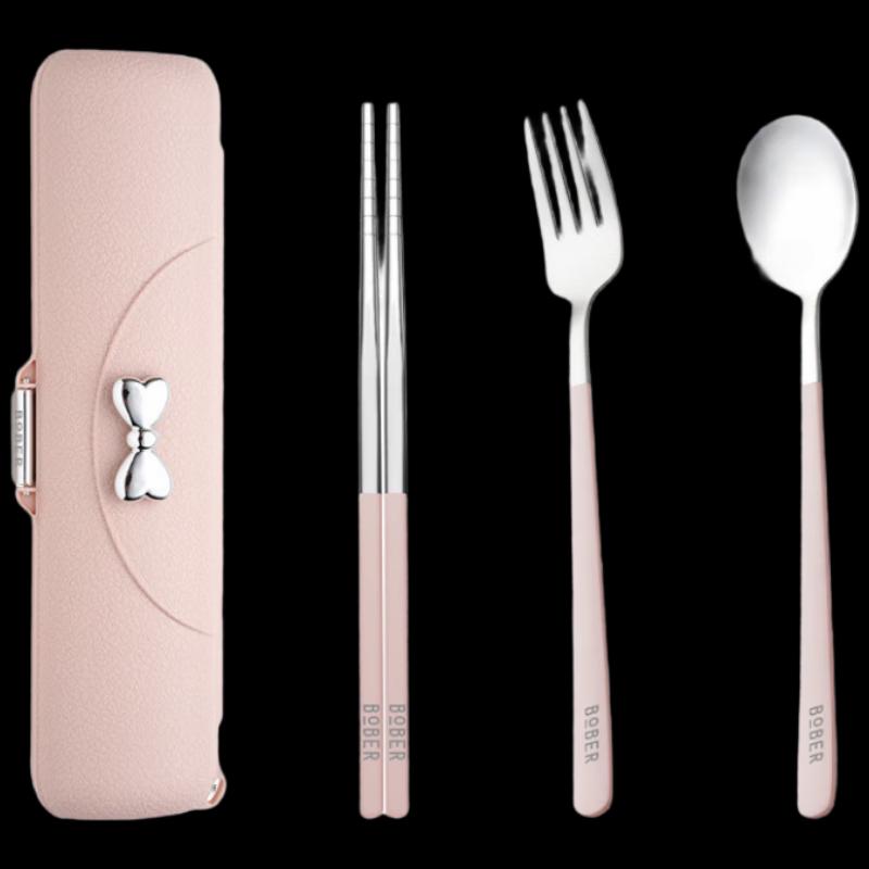 Boba Liuguang 304 Stainless Steel 4-Piece Cutlery Set
