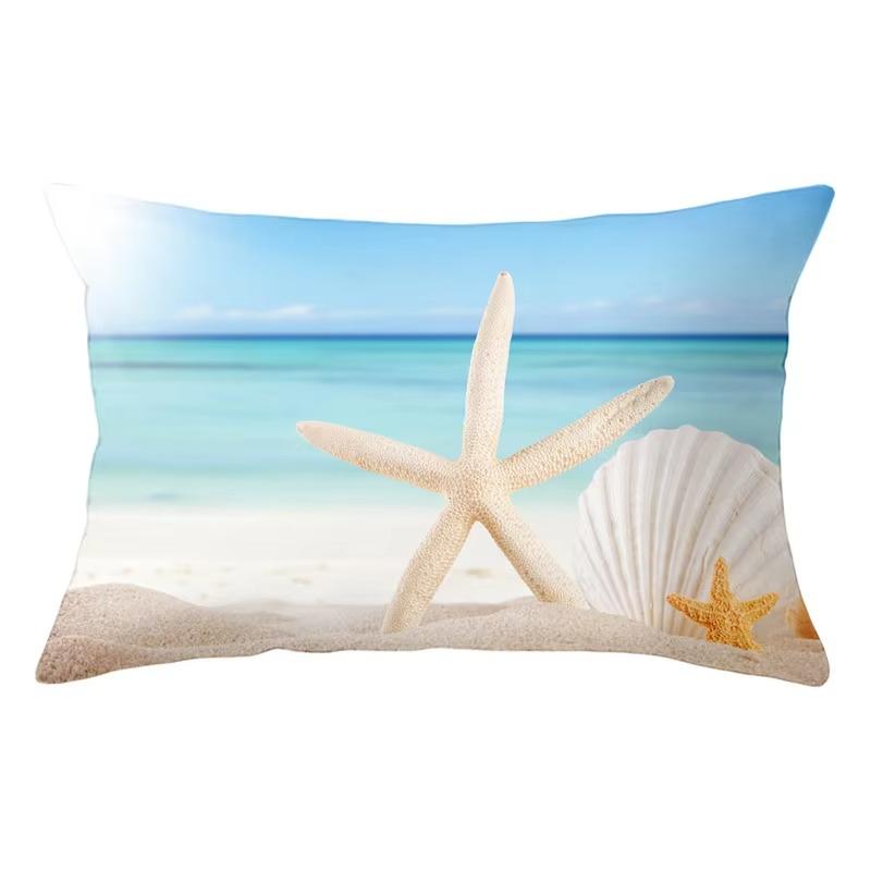 30X50 Summer Beach Starfish Pattern Print Decoration Living Room Back Home Polyester Rectangular Pillowcase Sofa Cushion