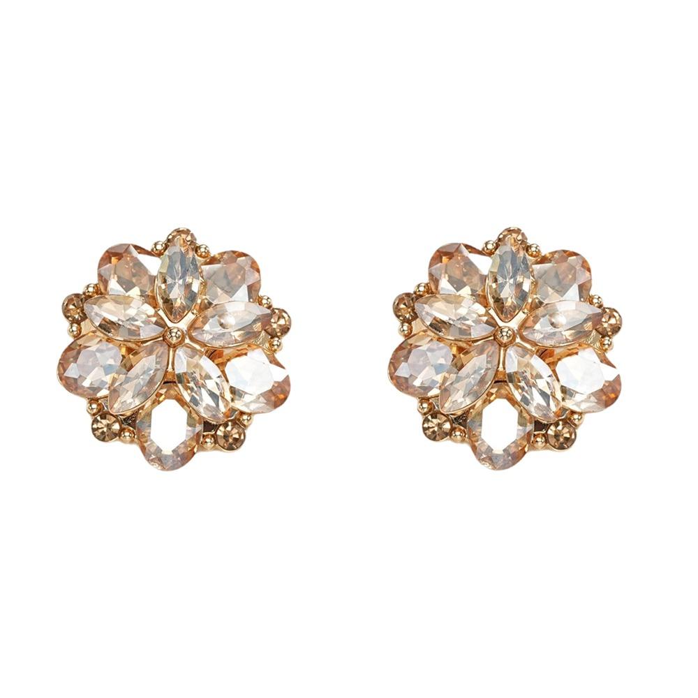 2pcs Diamond Embedded Decorative Buttons Metal Alloy Diamond Layered Buttons  Fur Coat Handmade DIY