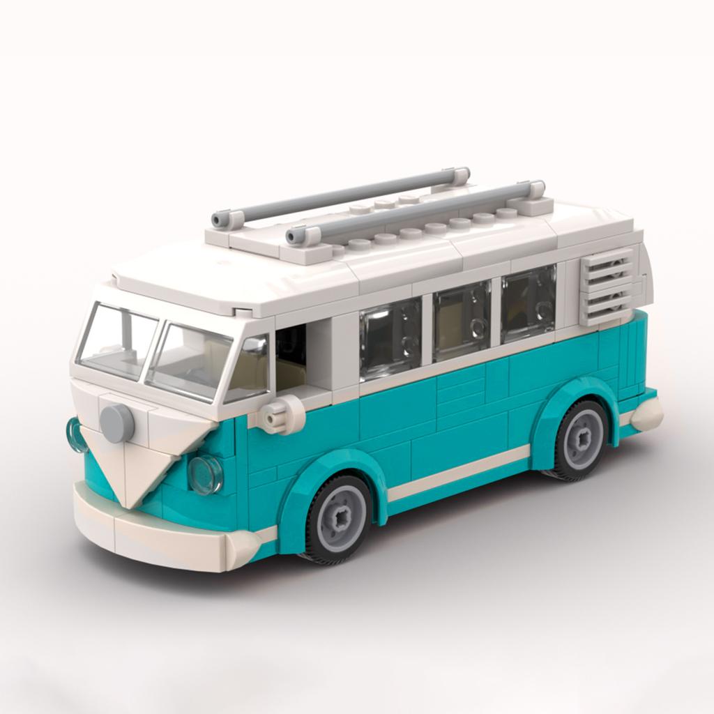 MOC Technical Car T1 Camper Van Vehicle 309PCS Model Building Blocks Toys For Children Toy Kids Gifts City Car Bricks