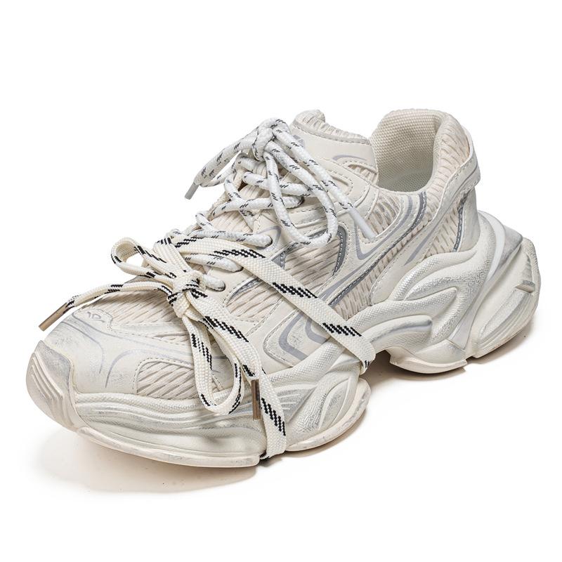 Summer New Casual Mesh, Comfortable and Breathable Low-top Thick-soled Dad Shoes