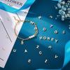 PH PandaHall 14K Gold Alphabet Letter Beads 26 A-Z Letter Charms Long-lasting Capital Letter Beads Small Brass Initial Charms Pendants for Meaningful