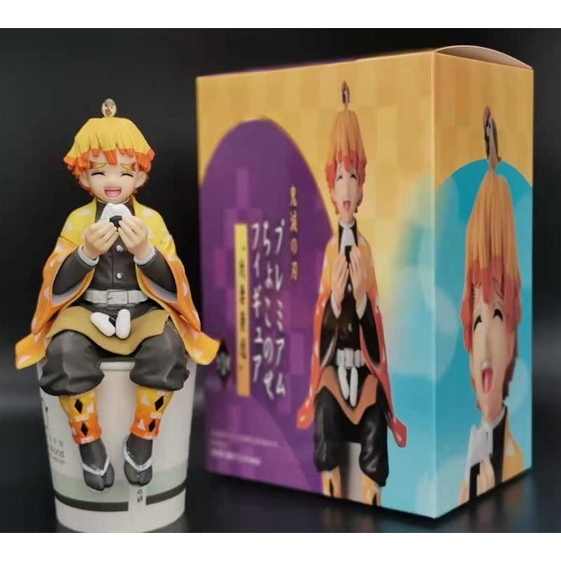 Аниме Убийца демонов Камадо Танджиро Агацума Зениту Рисовые шарики ПВХ Фигура Модель Игрушки Кукла