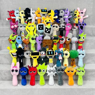 Humanoid Sprunki Incredibox Series Soft Sprunki Plush Toys Micro Horror Game Stuffed Plushie Dolls Xmas Gift
