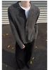 Men's Heavyweight Solid Color Button-Up Knit Cardigan - Autumn/Winter High-End American Lazy Style Sweater Coat.