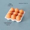 Mini Dollhouse DIY Egg Carton Model with Duck Egg Ornaments and Tray Accessories for Kitchen Scene Decor.