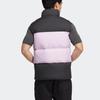 Adidas Solid Color Logo Print Zipper Sleeveless Vest Unisex Vests Pink HR8435