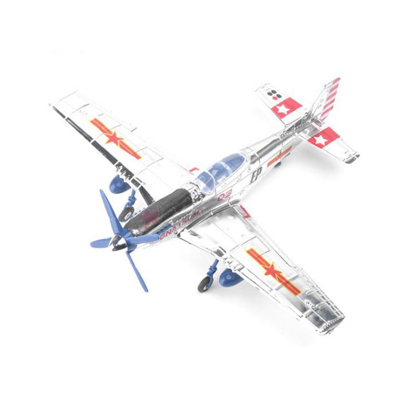 1/48 WWII Fighter Model AirForce P-40 Tomahawk Military Flying Tigers Warplane P51 MUSTANG F4U BF109 Fighter Model Puzzle Toys