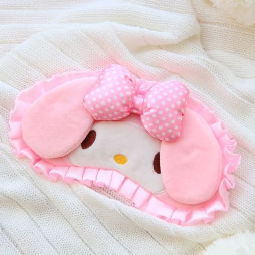My Melody Hello Kitty Eye Mask, Cute Sleep Aid, Father's Day Gift, Lover, Mother, Birthday Gift, Soft To the Touch, No Pressure, Cute Item, Gift, Unof