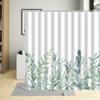 Leaves Shower Curtain Watercolor Tree Branch Leaf Vine Plant Bath Curtain Modern Fabric Nordic Bathroom Decor