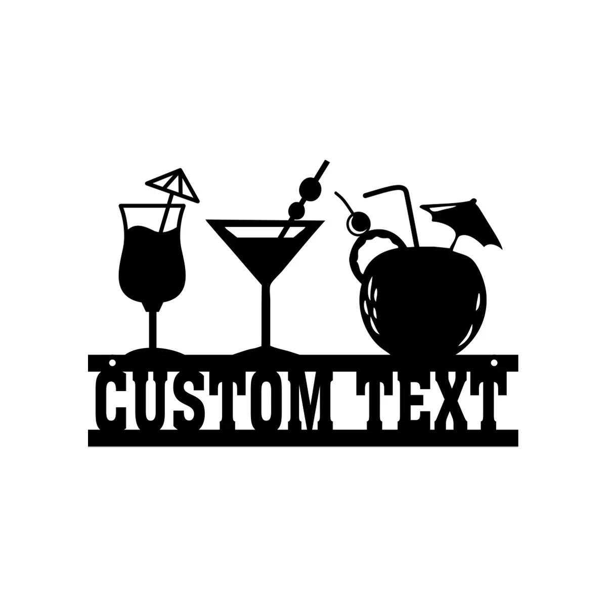 

Metal Wall Art Bar Sign, Custom Pub Decor, Personalized Family Name Sign, Beer Lover Gift for Father