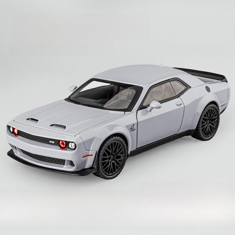 Alloy Challenger Hellcat Toy Car With Light Sound And Operation Inertia