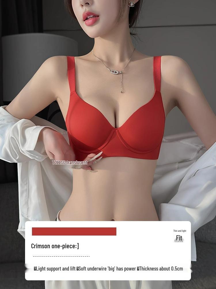 Seamless Full Cup Plus Size Lingerie: Enhances Small Bust with Lift, Side Support, and Anti-Sagging Features