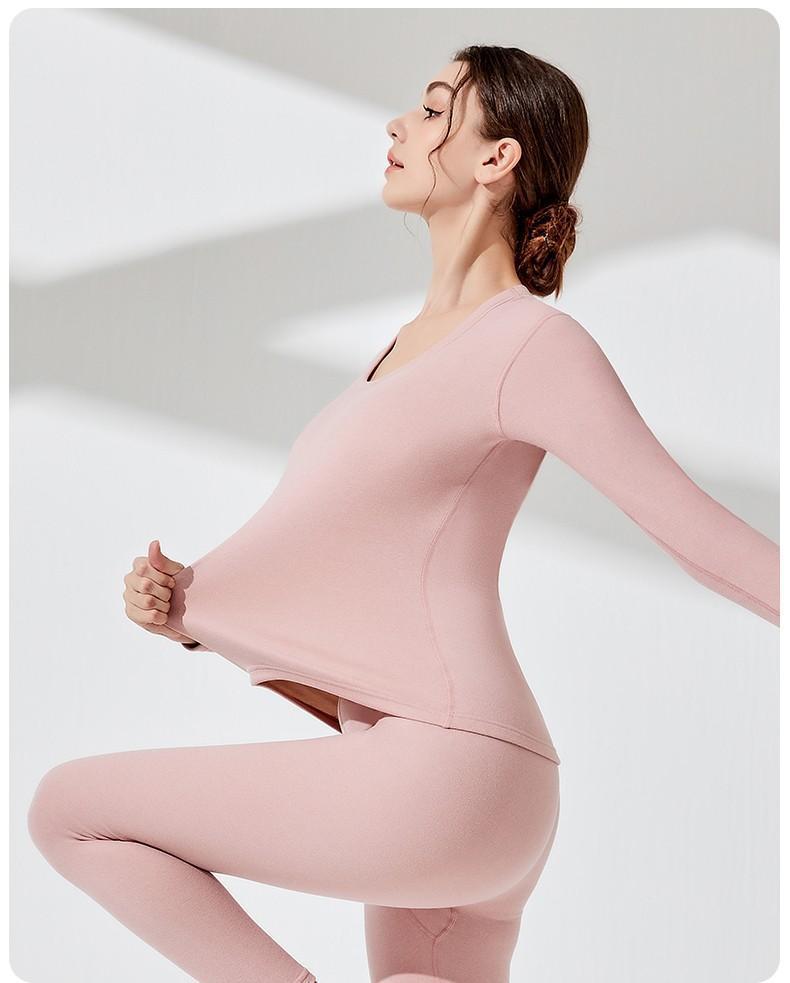 Women's Self-Heating Cashmere Silk Base Layer Set: Warm, Slim Fit, Plus Velvet, Thickened, Autumn/Winter Underwear & Pants