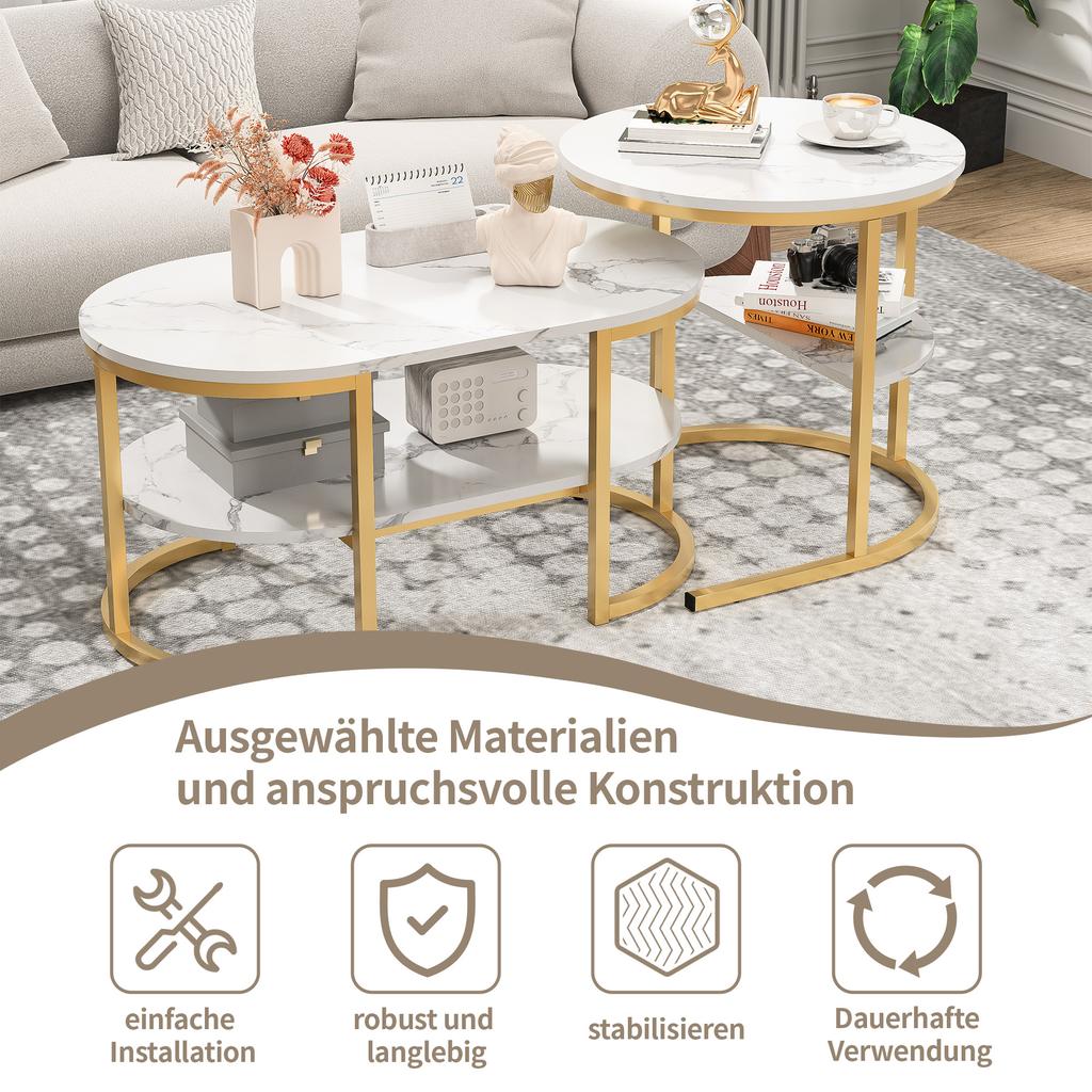 Coffee Table - Gold