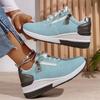 Women's Sport Shoes - Versatile Large Size Platform Heel Thick Sole Casual Shoes