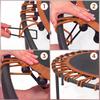 40" Foldable Fitness Trampoline Rebounder with Handle, Orange