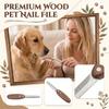 Lime à Ongles pour Animaux Outil de Toilettage avec Manche en Bois et Surface de Limage en Métal pour un Soin et un Entretien Précis des Ongles Convient aux Chiens, Chats et Petits Animaux
