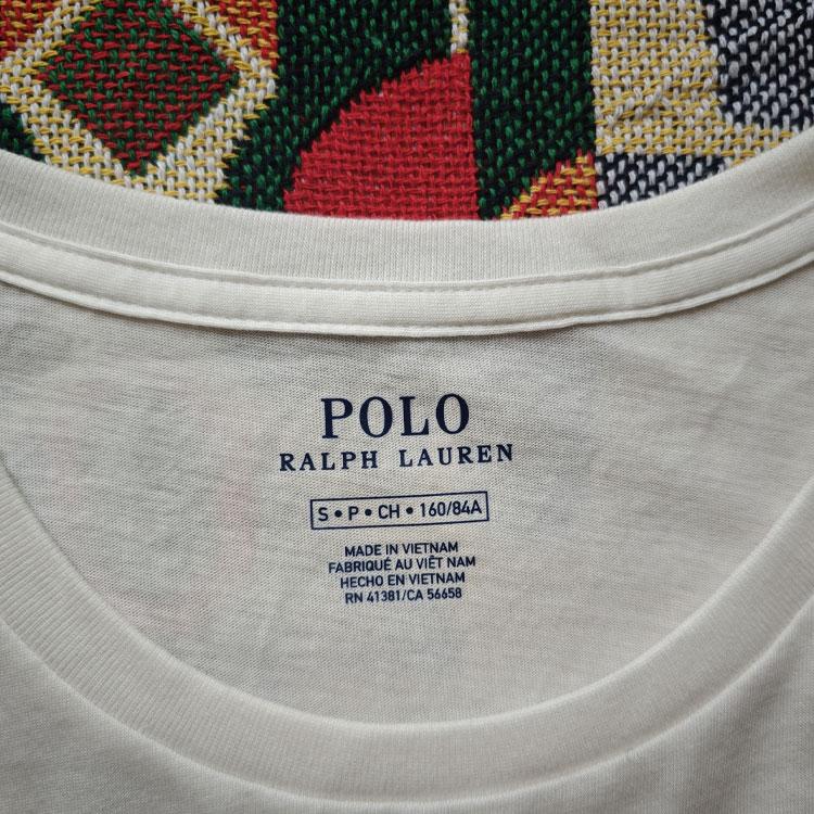 Polo Ralph Lauren Logotipo de Letras Pulôver Otimizado Gola Redonda Manga Curta Camiseta Mulher Camiseta Branco 211766076-001