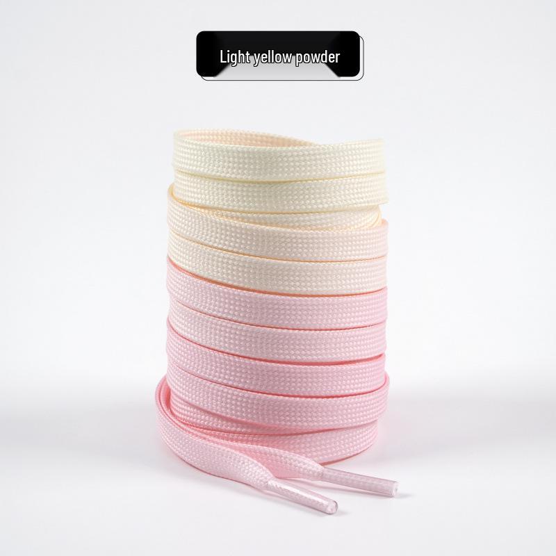 Colorful Gradient Shoelaces for Air Force 1, Skate, and White Casual Shoes (1 Pair)