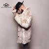 Men's Mink Coat Leopard Whole Mink Imitation Casual Fur Coat Men's Casual Style Long Coat High Quality Faux Fur