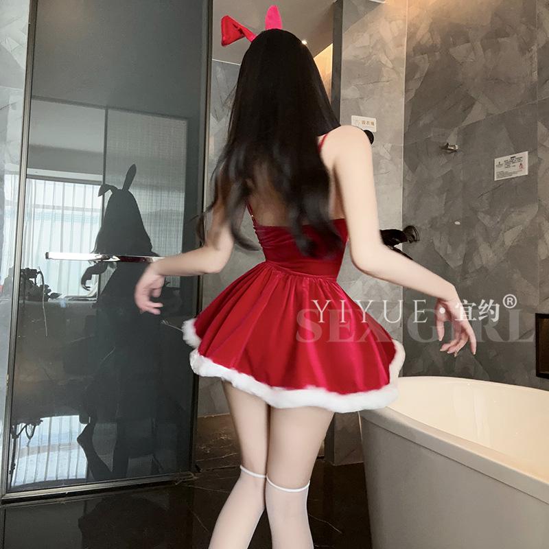Christmas Clothing: Cute Bunny Girl, Sexy and Interesting Lingerie, Cosplay Nightclub Uniform Costume Set 1401