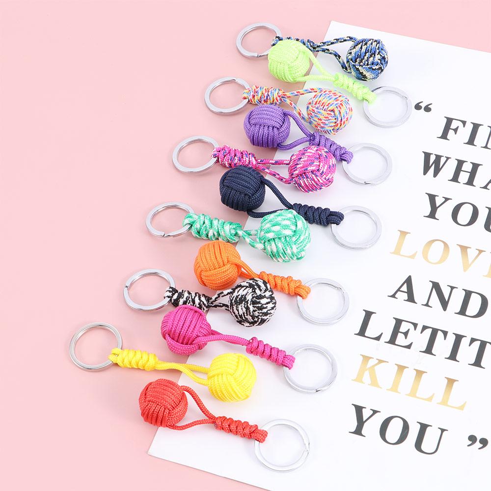 Parachute Rope Lanyard Outdoor Survival Jewelry Key Chain Key Ring Keyfob Fashion Accessories