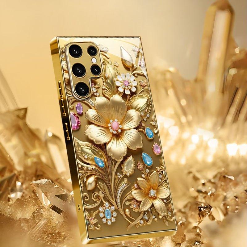 High-end PhoneCase Electroplated Glass TPU PhoneCase for Samsung Galaxy S26 S25 S24 S23 S22 S21 FE Ultra Plus Dropresistant