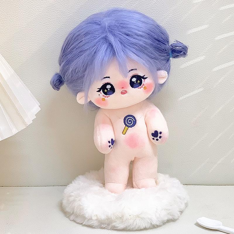 20cm Kawaii Idol Plush Cotton Doll Toys Stuffed Super Star Figure Dolls Cute Fat Body Can Change Clothes Fans Collection Gifts