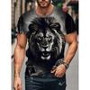 Summer Man T-shirt Creative 3D Printed Short Sleeved T-shirt Fashionable Comfortable Soft Breathable Large Loose T-shirt