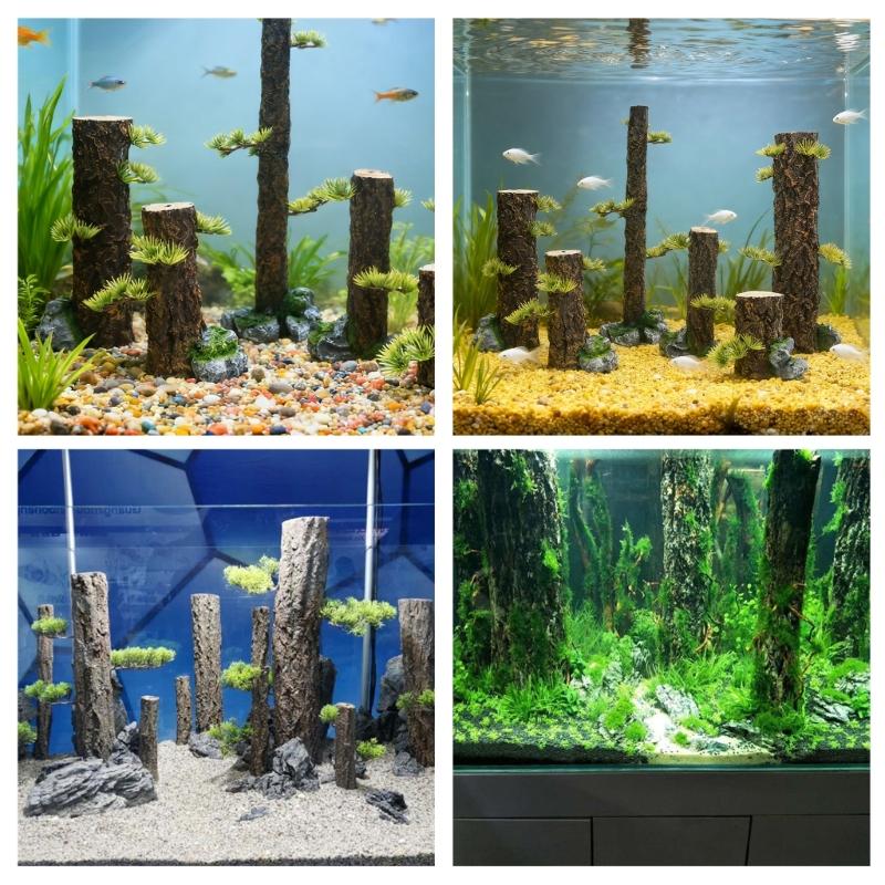 Aquarium Landscape Trunk Stump Model Aquariums Decorations Art Crafts Terrarium Habitat Ornaments