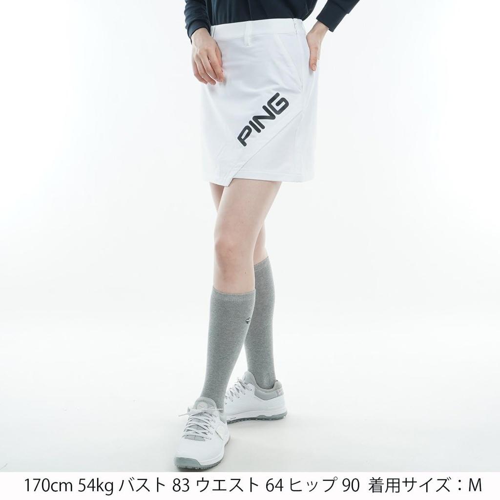 PING Apparel Women's Water-Repellent Asymmetrical Skirt (All-Way Stretch Cordura) / Golf / 622-3234804 030_White SS