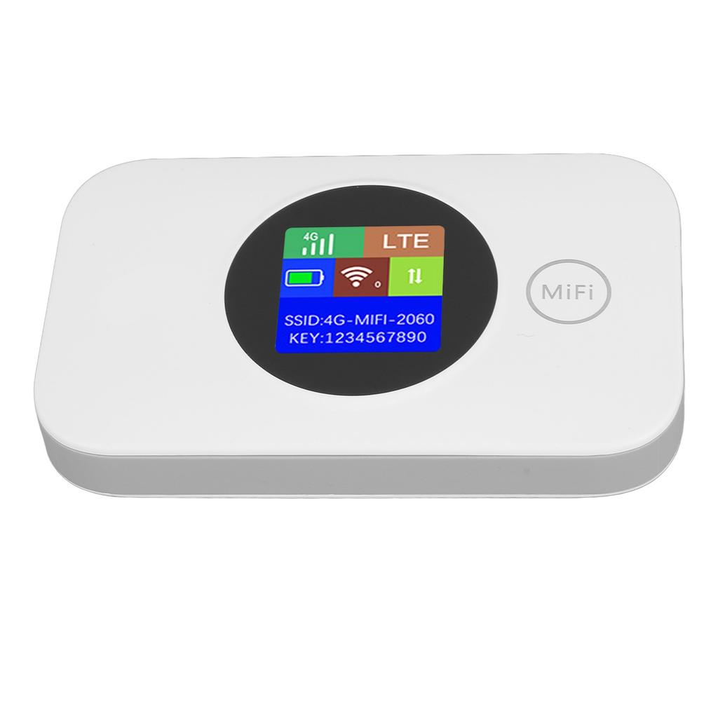 4G Mobile Hotspot Router with Micro SIM Card Slot Supports 8‑10 Users 3000mAh Battery for Home Office Travel Support 5G