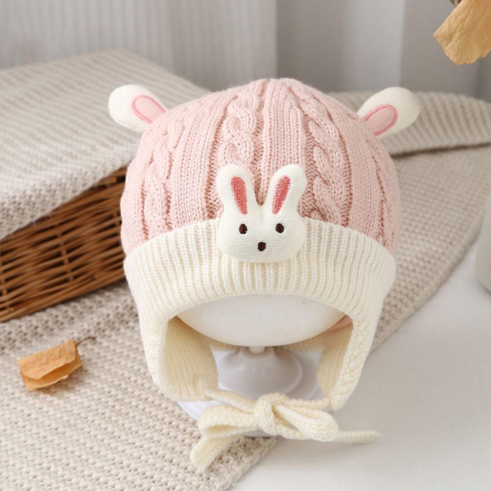 Cold-Resistant Toddler's Plush Knitted Hat Breathable Kids Ear Protection Hat Winter Season