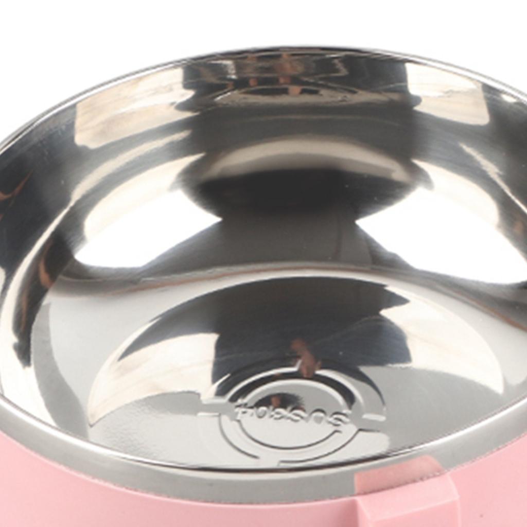 Insulated Lunch Box Lunch Box Pink Portable Stainless Steel Thermal Insulated Rice Noddles Lunch Box Single Layer Food Container