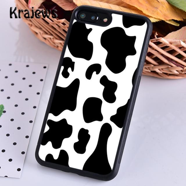 Cow Hide spotted fur Farm Animal Black White For iPhone 17 Air 16 Phone Case Cover 15 SE 14 plus 12 13 pro max