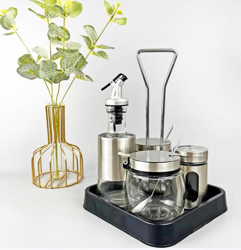 Junchu Glass Condiment Storage Set